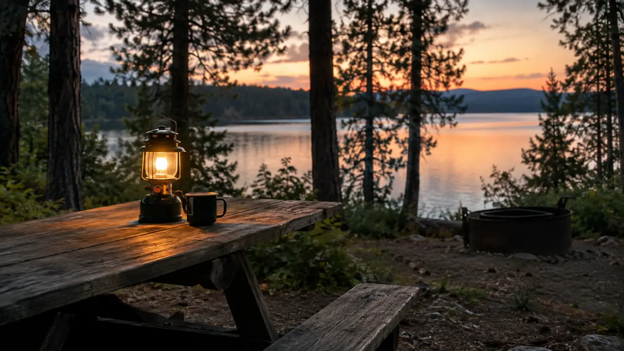 The Little Lantern That Fixed Our Dark Picnic Table