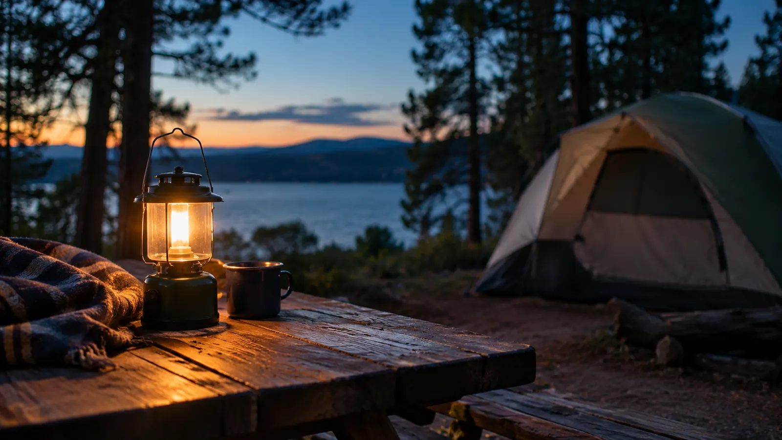 How to Light a Campsite With an LED Lantern